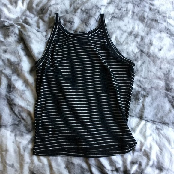 SOLD | Explorations Vintage Silver Striped Tank Top - Picture 2 of 5